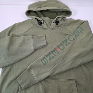 Grundon's Dillingham Tech Hoodie Men M Green Pullover Sweatshirt Outdoor Logo